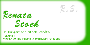 renata stoch business card